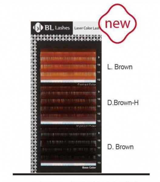 Hovedbilde BL-LASER 14-STRIPER COLOR 3xBROWN C-CURL 0,15-Mix 9-13