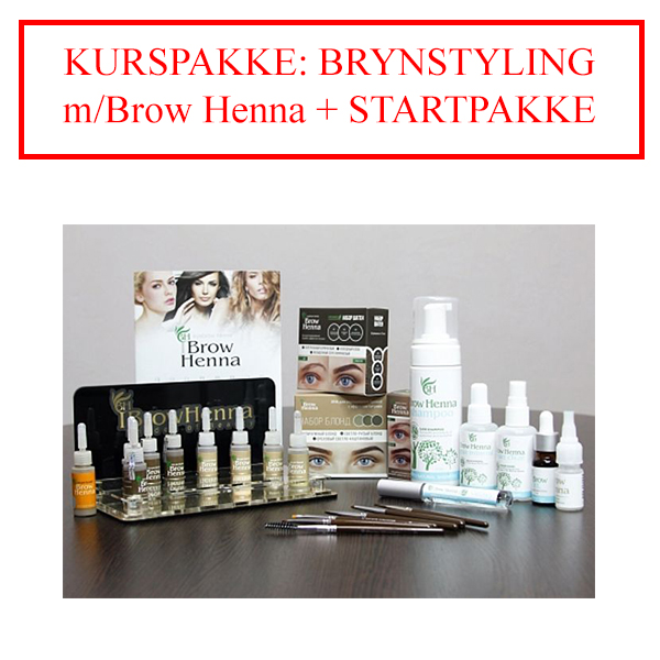 Hovedbilde KURSPAKKE: BRYNSTYLING m/Impression Henna + STARTPAKKE