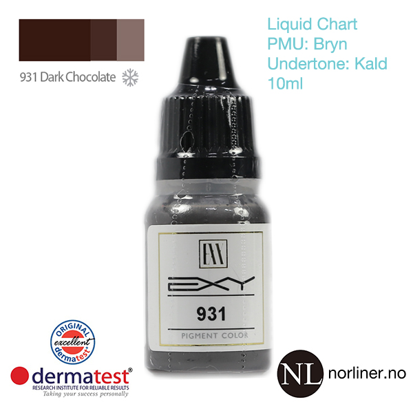 Hovedbilde MT-EXY #931 Dark Chocolate til PMU Bryn [Liquid Chart] 10ml