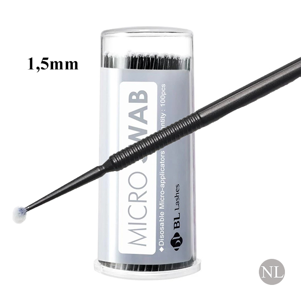 Hovedbilde BL-Micro Brush 1,5mm (sort) Boks m/100 stk