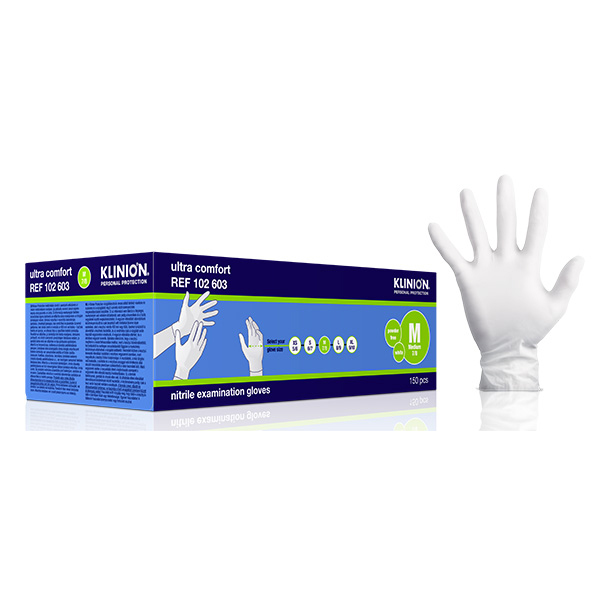 Hovedbilde MQ-HANSKE NITRIL Kort Hvit - Medium - 150 Pakk