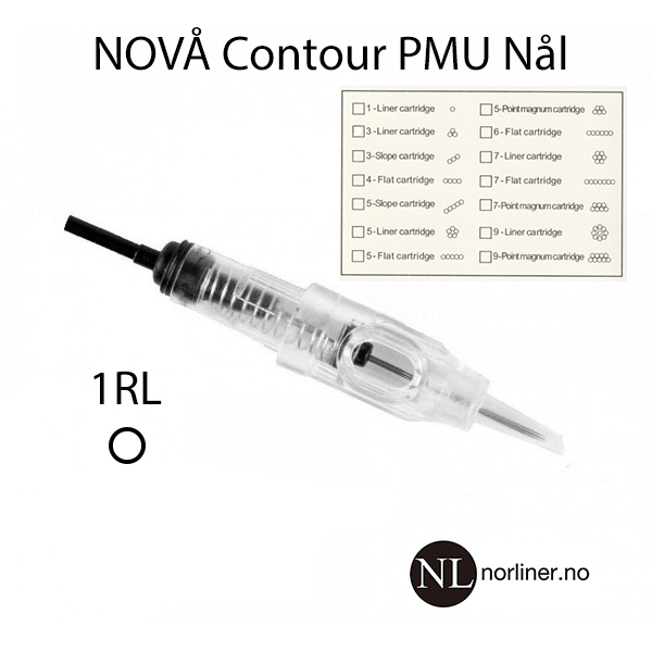 Hovedbilde NL-NOVÅ CONTOUR RUND LINER 1 PUNKTS NÅL 0,4mm [1RL] (10 Pakk)