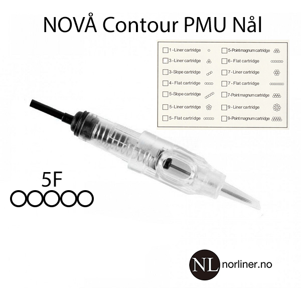 Hovedbilde NL-NOVÅ CONTOUR FLAT 5 PUNKTS NÅL [5F] (10 Pakk)
