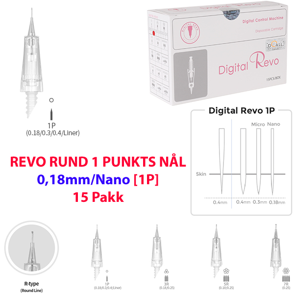 Bilde av DO-DIGITAL REVO RUND 1 PUNKTS NL 0,18mm/Nano [1P] (15 Pakk)
