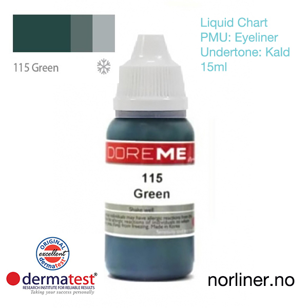 Hovedbilde MT-DOREME #115 Green til PMU Eyeliner [Liquid Chart] 15ml