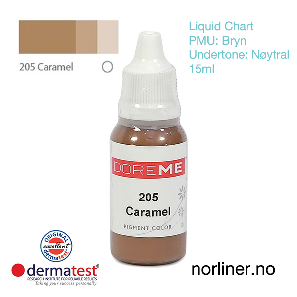 Hovedbilde MT-DOREME #205 Caramel til PMU Bryn [Liquid Chart] 15ml