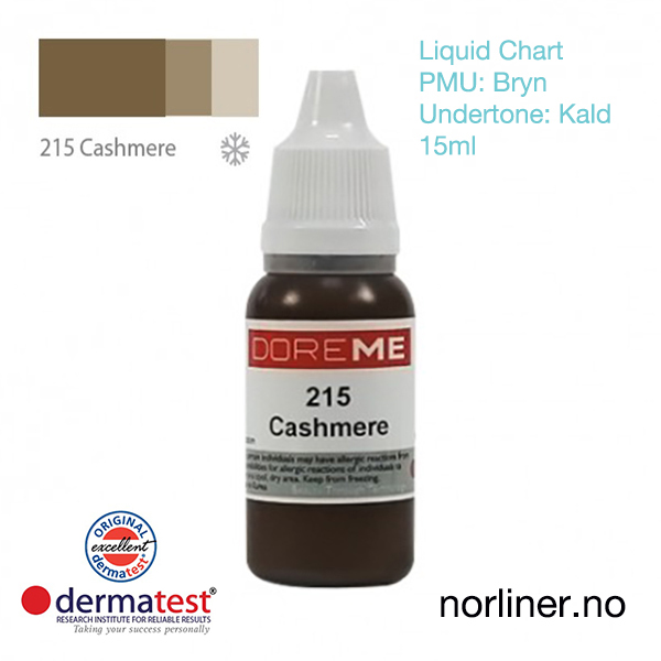 Hovedbilde MT-DOREME #215 Cashmere til PMU Bryn [Liquid Chart] 15ml