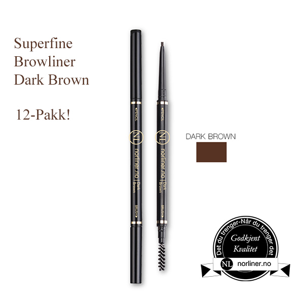 Bilde av NL-Superfine Browliner Dark Brown 12-Pakk!