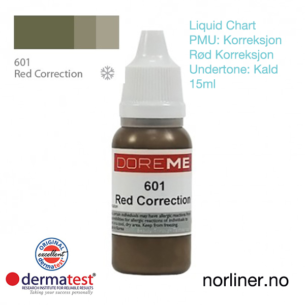 Hovedbilde MT-DOREME #601 PMU RØD-Korrigering [Liquid Chart] 15ml