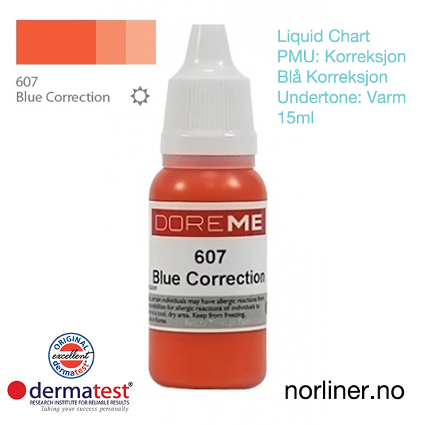Bilde av MT-DOREME #607 PMU BLÅ-Korrigering [Liquid Chart] 15ml