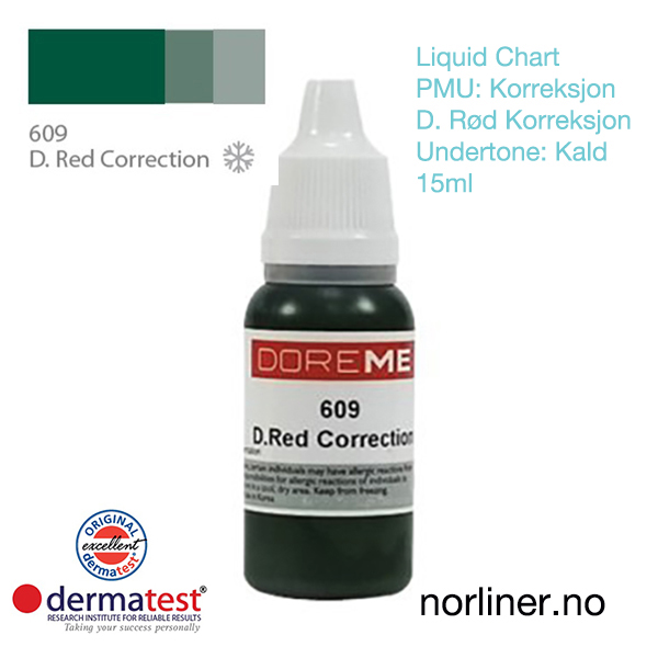 Hovedbilde MT-DOREME #609 PMU D. RØD-Korrigering [Liquid Chart] 15ml