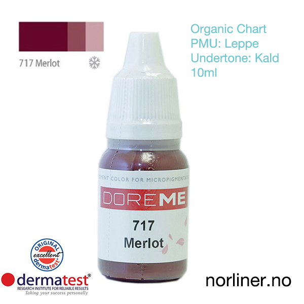 Hovedbilde MT-DOREME #717 Merlot PMU Leppe [Organic Chart] 10ml