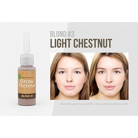Hovedbilde LB-BH BROW XENNA KIT Blonde Set m/3 Farger 3x10ml