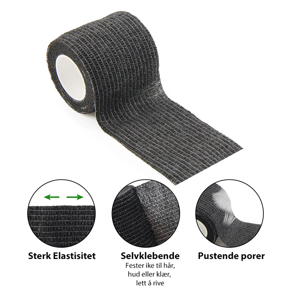 Hovedbilde NL-SELVKLEBENDE ELASTISK BIND (Bl.a. til PMU WRAP) 5cm x 4,5m