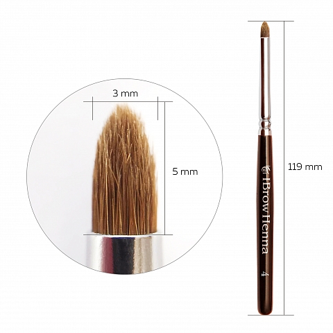 Hovedbilde LB-BH BROW HENNA Pensel #4 Til Tapping Kon