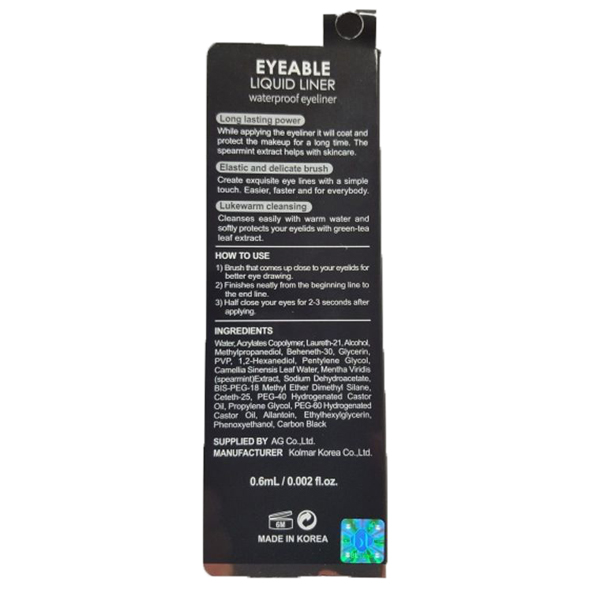 Hovedbilde BL-Eyeable Liquid Liner 0,6ml