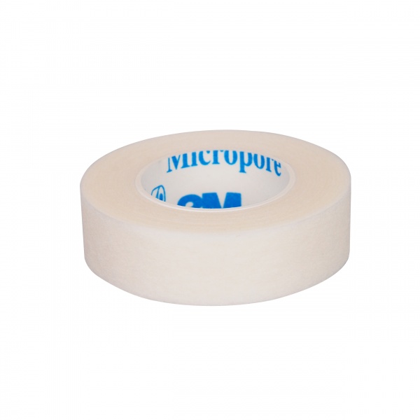Hovedbilde MQ-Tape 3M Micropore - PAPIR - 1,25cm x 9,1m Hypoallergen BRUN