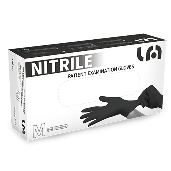 Bilde av LM-HANSKE NITRIL Kort Sort - Medium - 100 Pakk