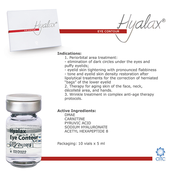 Bilde av CI-HYALAX MESO EYE CONTOUR 5ml 5-PAKK!