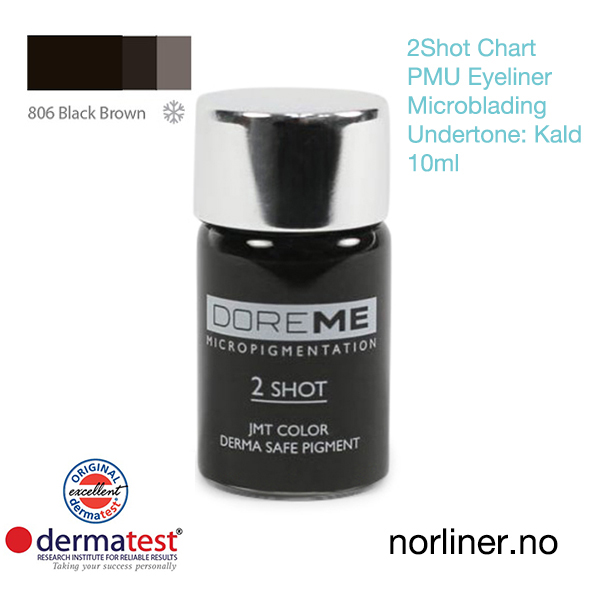 Hovedbilde MT-DOREME #806 Black Brown PMU Eyel.&Microbl. [2Shot Chart] 10ml