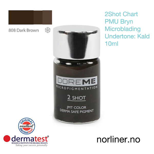 Hovedbilde MT-DOREME #808 Dark Brown PMU Bryn & Microbl. [2Shot Chart] 10ml