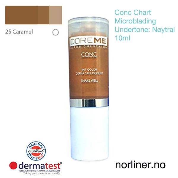 Hovedbilde MT-DOREME #25 Caramel til Microblading [Conc Chart] 10ml