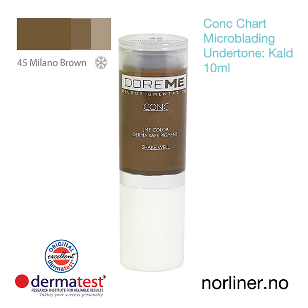 Hovedbilde MT-DOREME #45 Milano Brown til Microblading [Conc Chart] 10ml