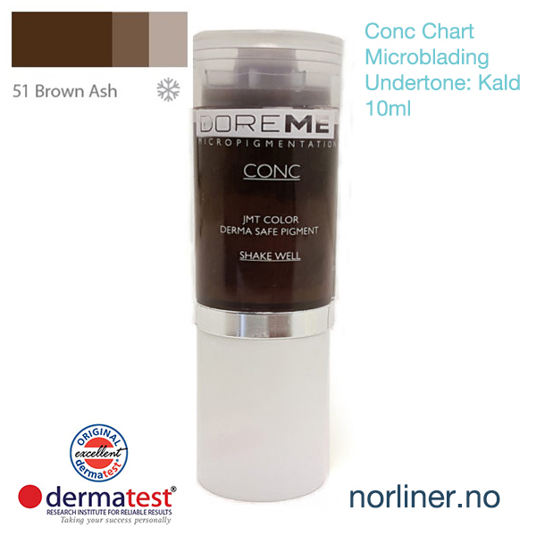 Hovedbilde MT-DOREME #51 Brown Ash til Microblading [Conc Chart] 10ml