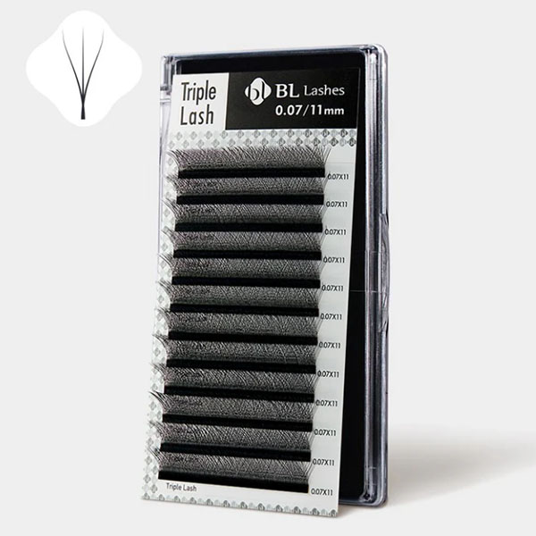 Bilde av BL-12-STRIPER TRIPLE/3D NATURAL D-CURL 0,07-13mm